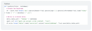 Screenshot of Python Code 